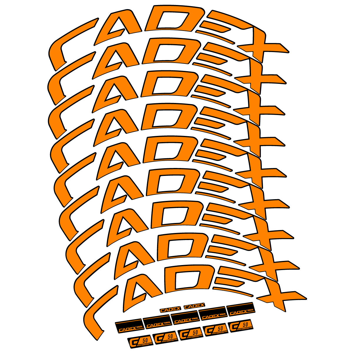 Decal for Cadex 50 Ultra Disc 2022-2025, Road Wheel, bike sticker vinyl