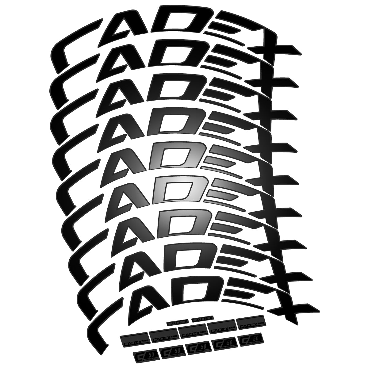 Compatible Decal Cadex 50 Ultra Disc 2022-2025, Road Wheel, bike sticker vinyl