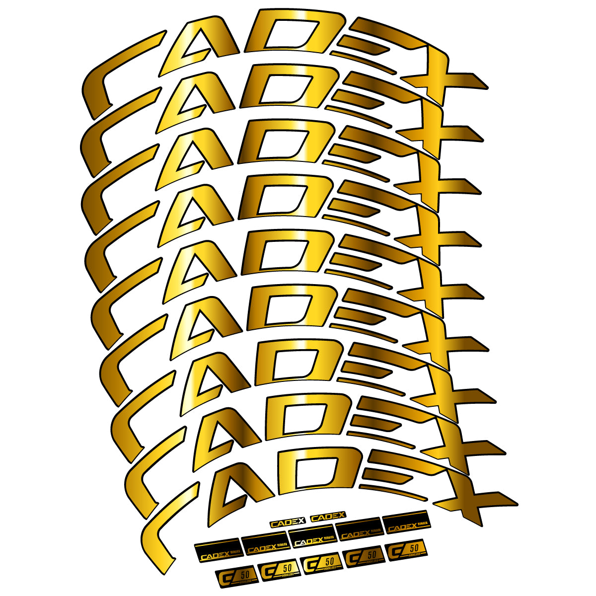 Decal for Cadex 50 Ultra Disc 2022-2025, Road Wheel, bike sticker vinyl