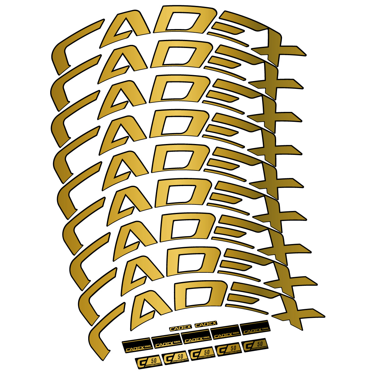 Decal for Cadex 50 Ultra Disc 2022-2025, Road Wheel, bike sticker vinyl
