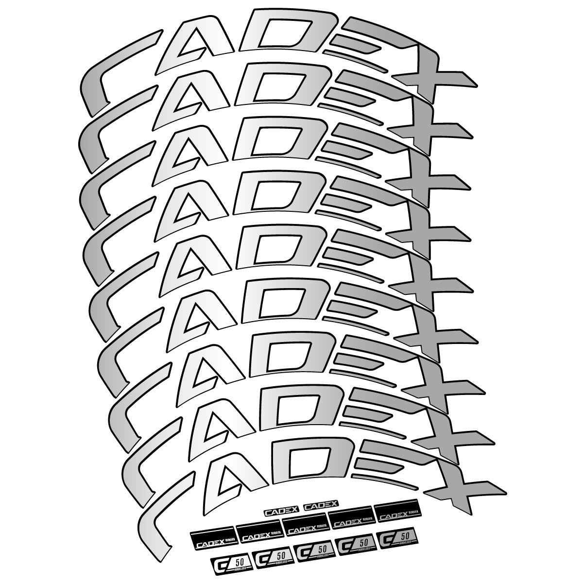 Decal for Cadex 50 Ultra Disc 2022-2025, Road Wheel, bike sticker vinyl