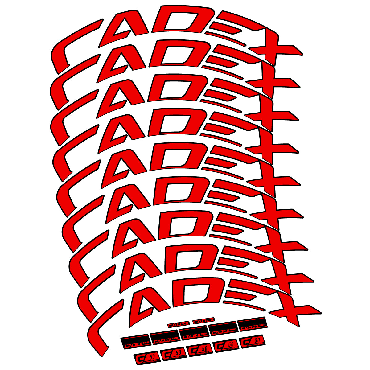 Decal for Cadex 50 Ultra Disc 2022-2025, Road Wheel, bike sticker vinyl