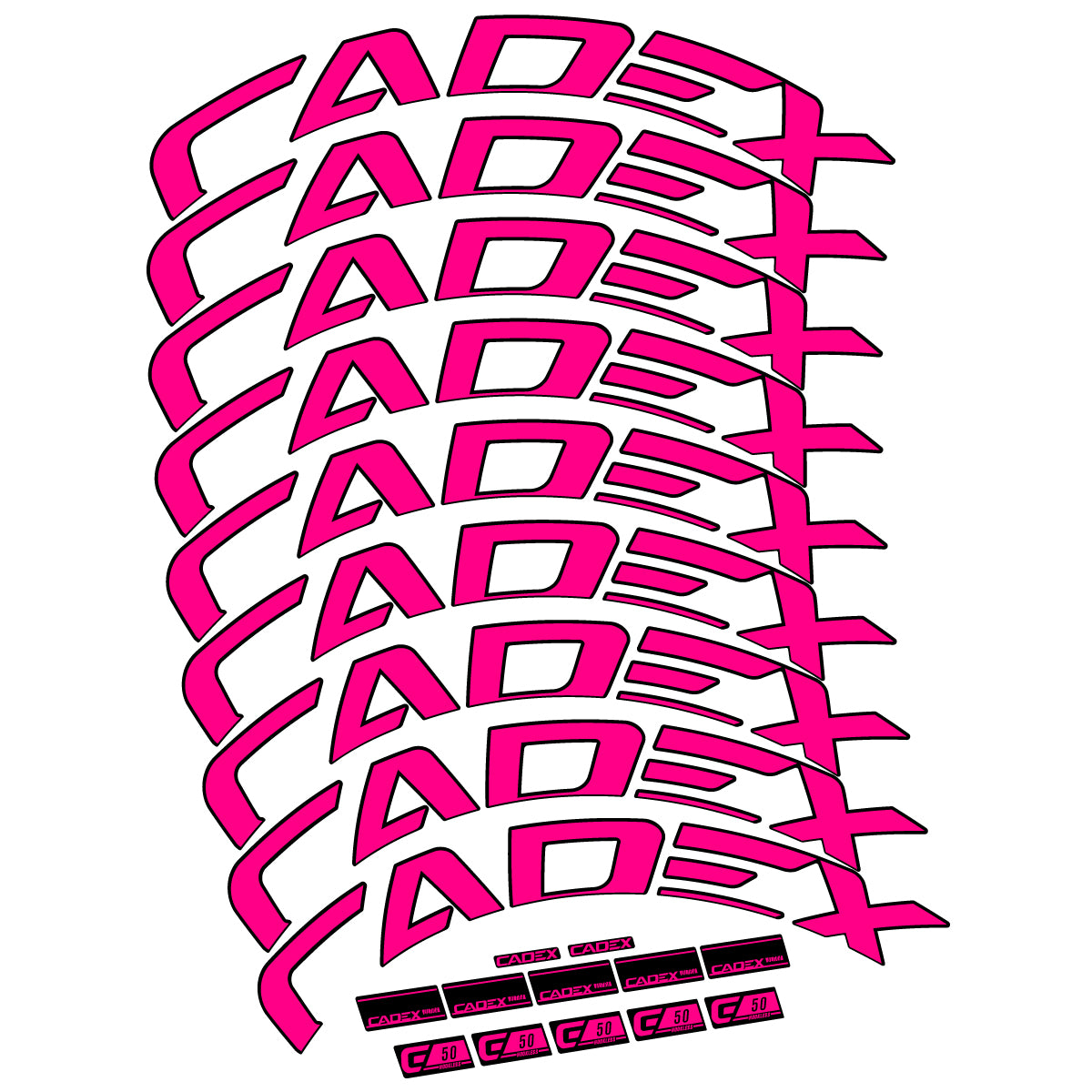 Decal for Cadex 50 Ultra Disc 2022-2025, Road Wheel, bike sticker vinyl