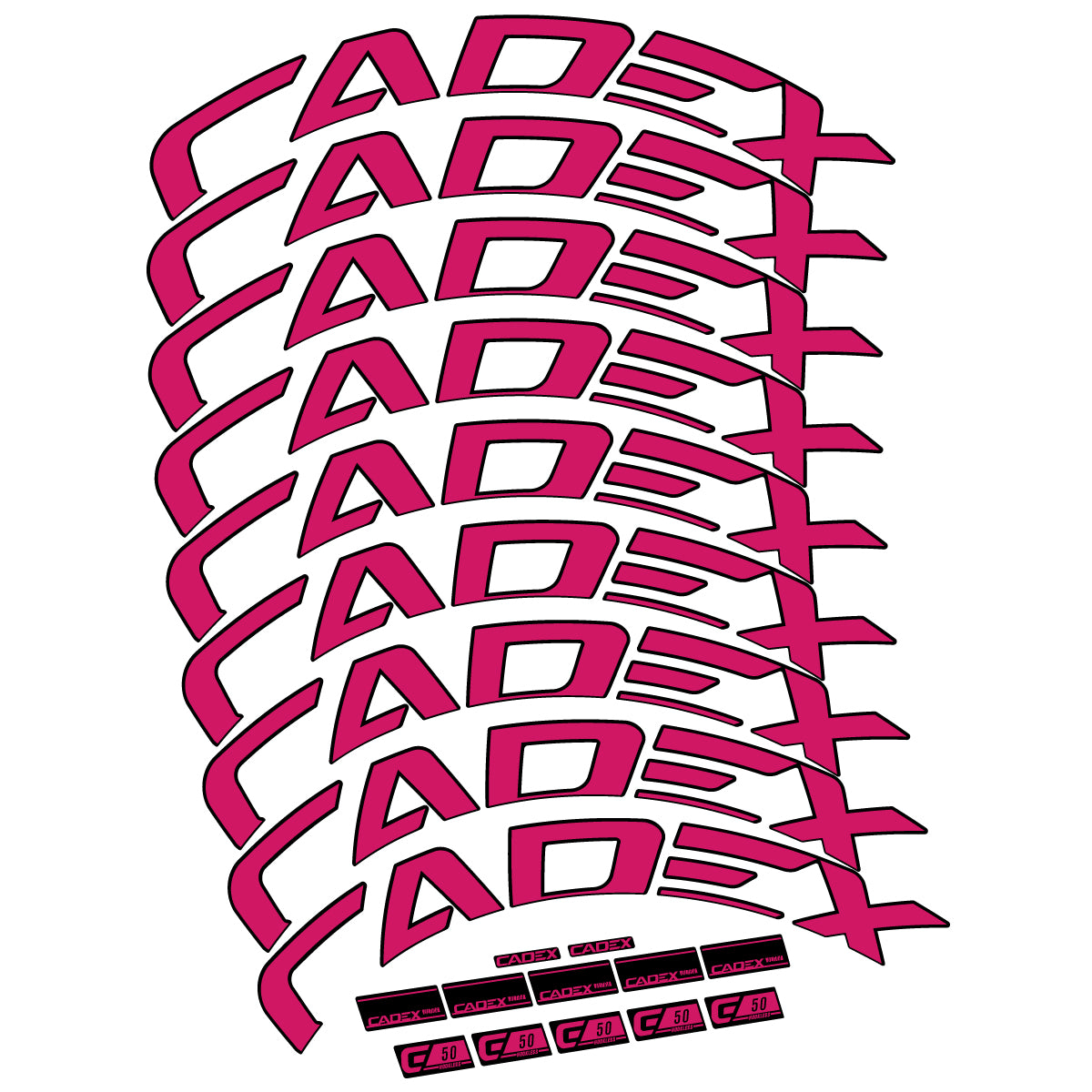 Decal for Cadex 50 Ultra Disc 2022-2025, Road Wheel, bike sticker vinyl