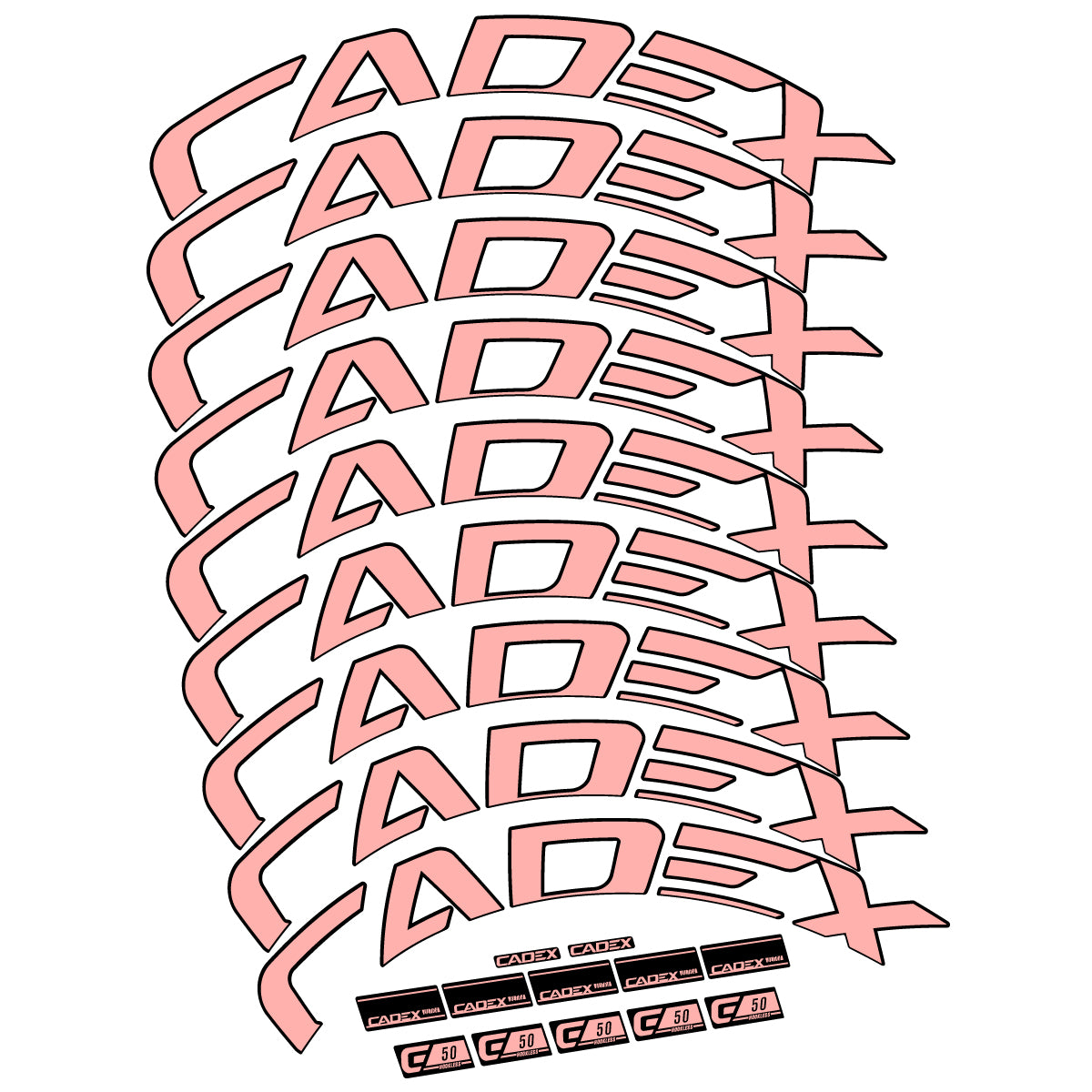 Decal for Cadex 50 Ultra Disc 2022-2025, Road Wheel, bike sticker vinyl