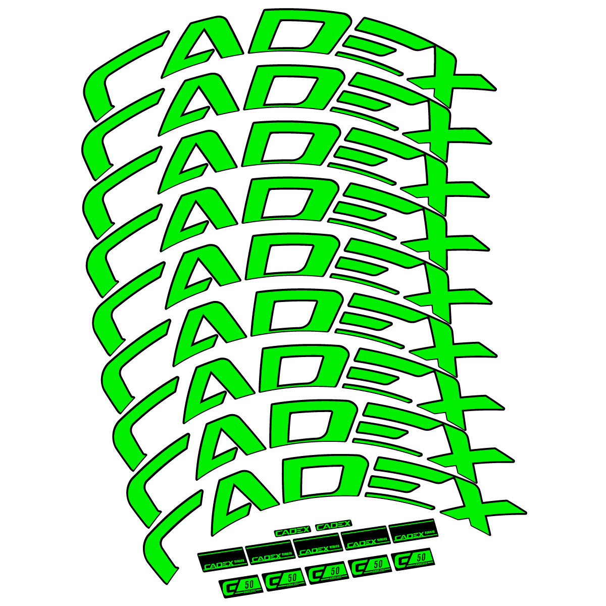 Decal for Cadex 50 Ultra Disc 2022-2025, Road Wheel, bike sticker vinyl