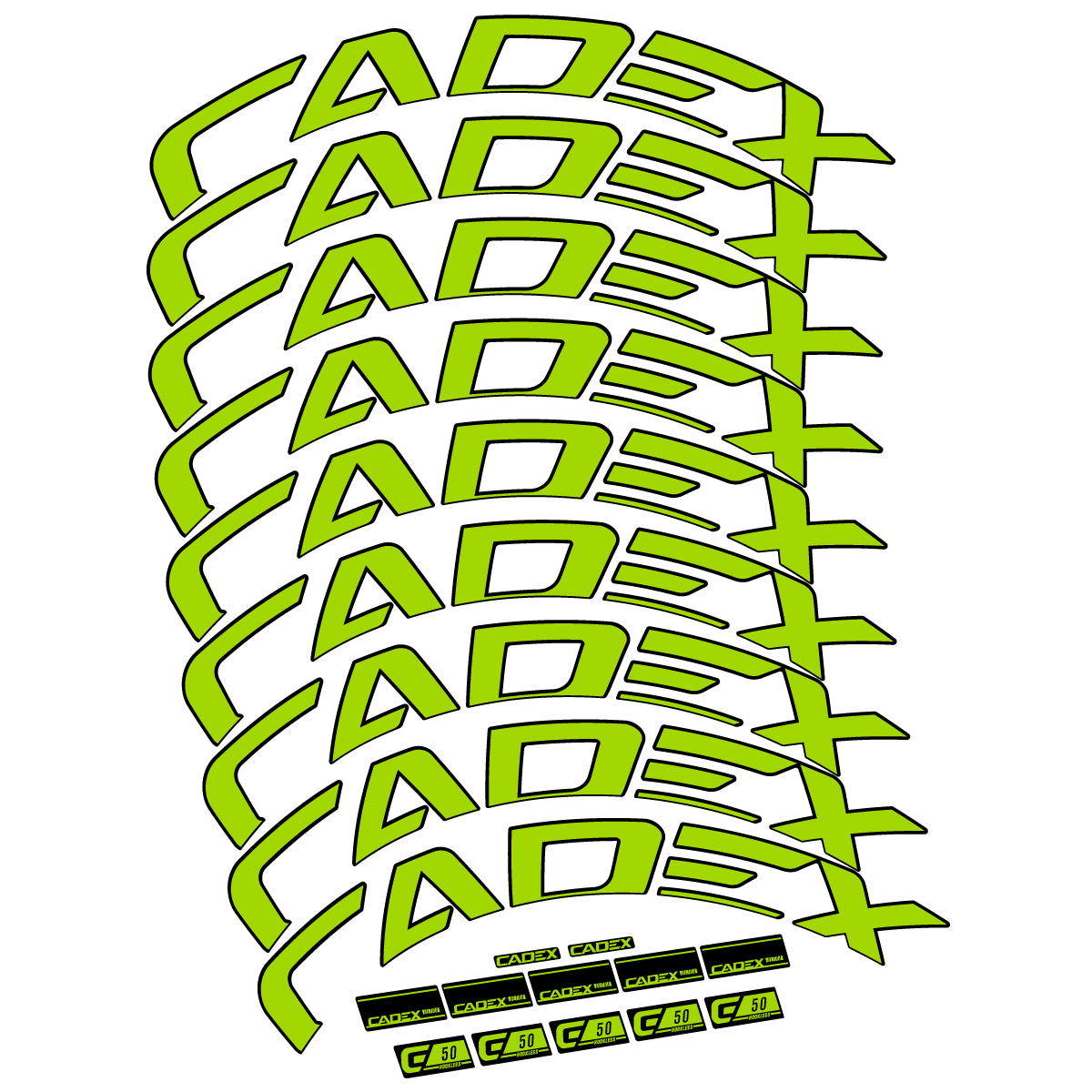 Decal for Cadex 50 Ultra Disc 2022-2025, Road Wheel, bike sticker vinyl