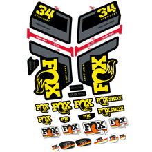 Load image into Gallery viewer, Decal FOX 34 Step Cast Performance, Fork 29, bike sticker vinyl
