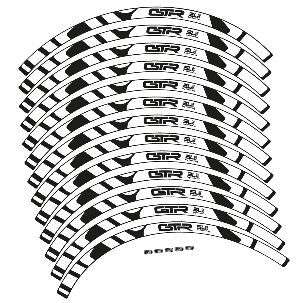 Aufkleber Gurpil GTR Tubeless Ready SL20 Boost 29, MTB-Rad 29, Fahrradaufkleber Vinyl