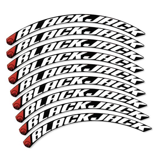 Compatible Decal Blackjack 2025, Road Wheel, bike sticker vinyl