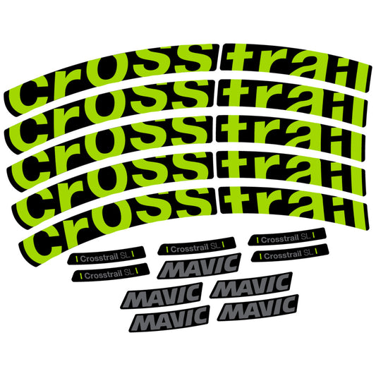 Compatible Decal Mavic Crosstrail SL 2025, Mountain Wheel, bike sticker vinyl
