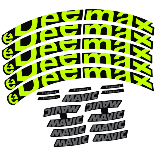 Compatible Decal Mavic E-Deemax 2025, Mountain Wheel, bike sticker vinyl