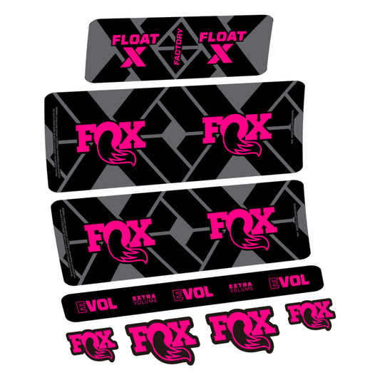 Decal Fox Float X Factory 2027, Rear Shox, bike sticker vinyl