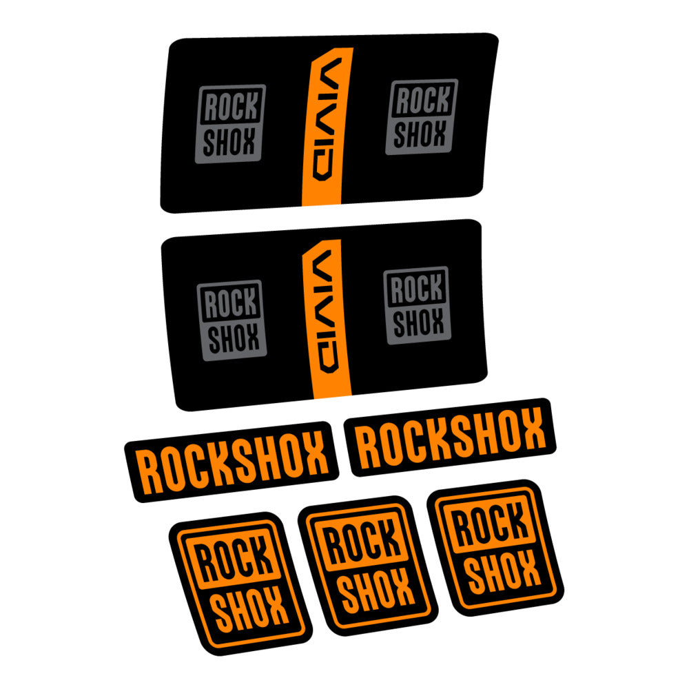 Decal RockShox Vivid Coil Base 2027, Rear Shox, bike sticker vinyl