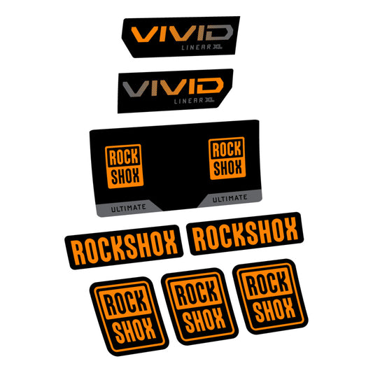 Decal RockShox Vivid Ultimate 2027, Rear Shox, bike sticker vinyl