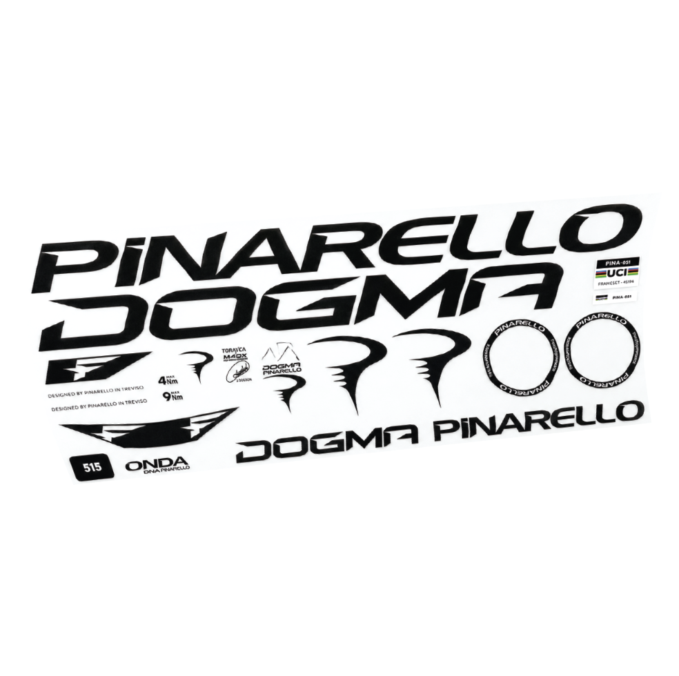 Compatible Decal Pinarello Dogma F 2025, Frame, bike sticker vinyl