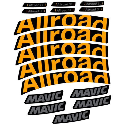 Compatible Decal Mavic Allroad SL 2025, Road Wheel, bike sticker vinyl