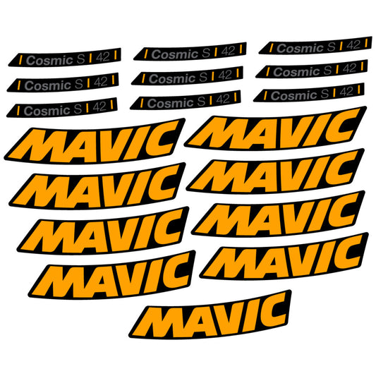 Compatible Decal Mavic Cosmic S 42 DISC 2025, Road Wheel, bike sticker vinyl