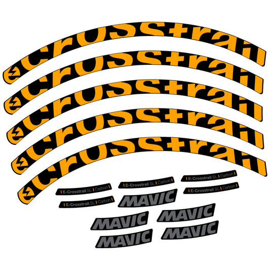 Compatible Decal Mavic E-Crosstrail SL Carbon 2025, Mountain Wheel, bike sticker vinyl