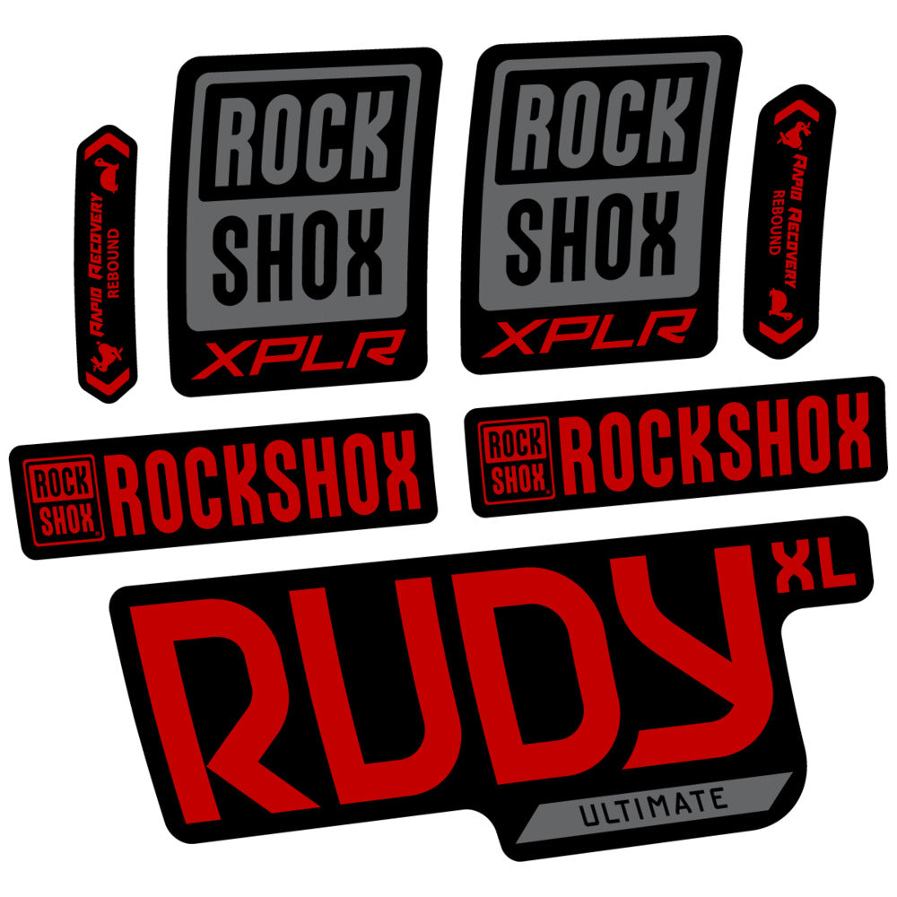 Decal RockShox Rudy XL Ultimate 2026, Fork 29" 30mm, bike sticker vinyl