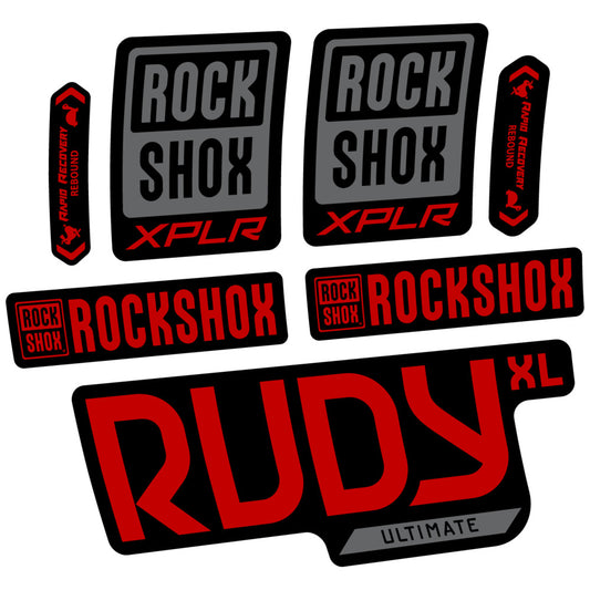 Decal RockShox Rudy XL Ultimate 2026, Fork 29" 30mm, bike sticker vinyl