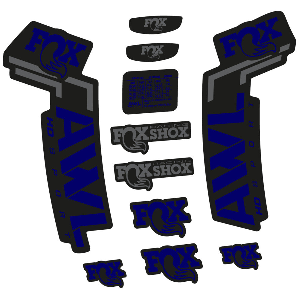 Decal for Fox AWL HD Sport 2025, Fork, bike sticker vinyl