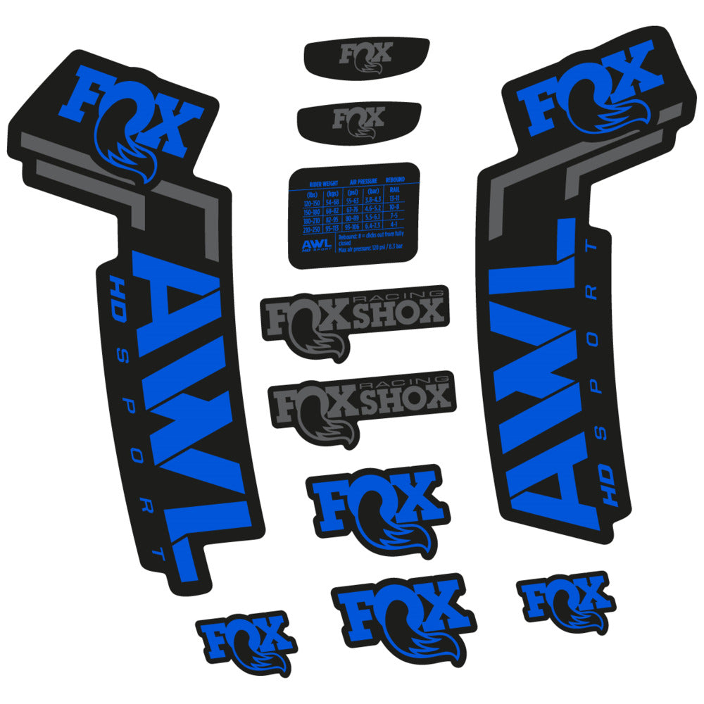 Decal for Fox AWL HD Sport 2025, Fork, bike sticker vinyl