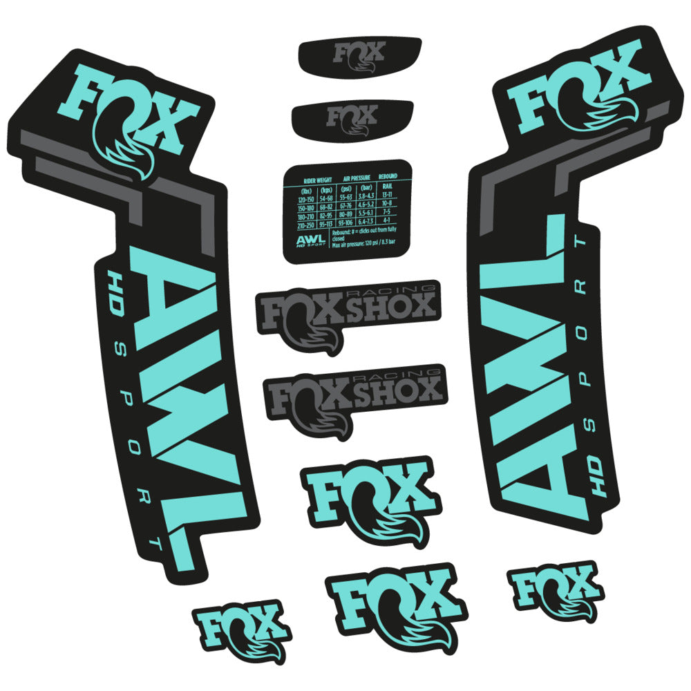 Decal for Fox AWL HD Sport 2025, Fork, bike sticker vinyl