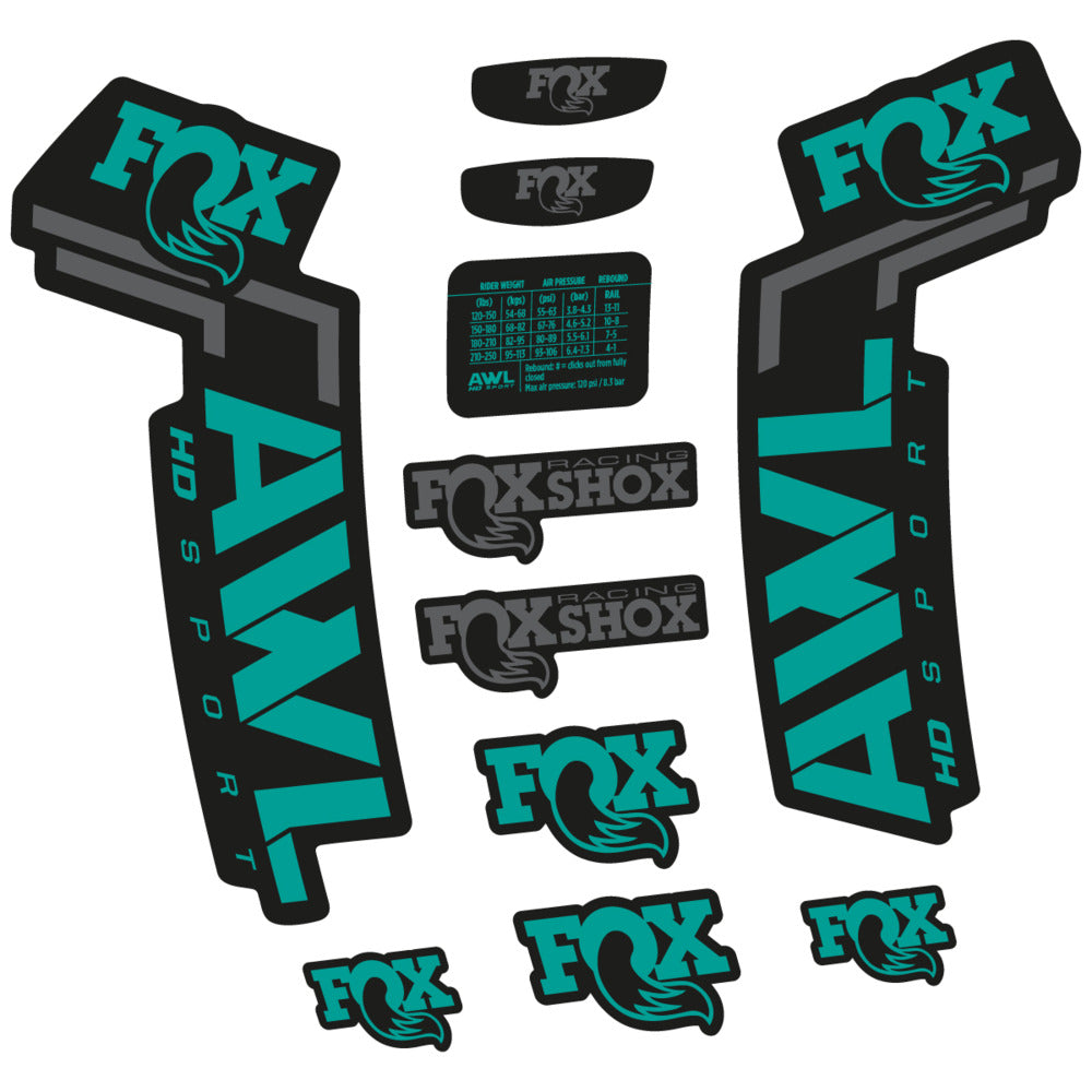 Decal for Fox AWL HD Sport 2025, Fork, bike sticker vinyl