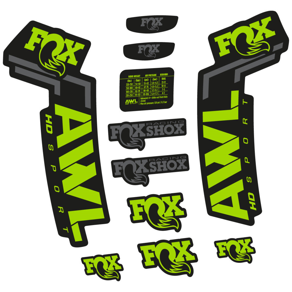 Decal for Fox AWL HD Sport 2025, Fork, bike sticker vinyl