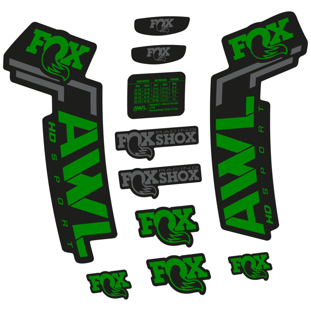 Decal for Fox AWL HD Sport 2025, Fork, bike sticker vinyl