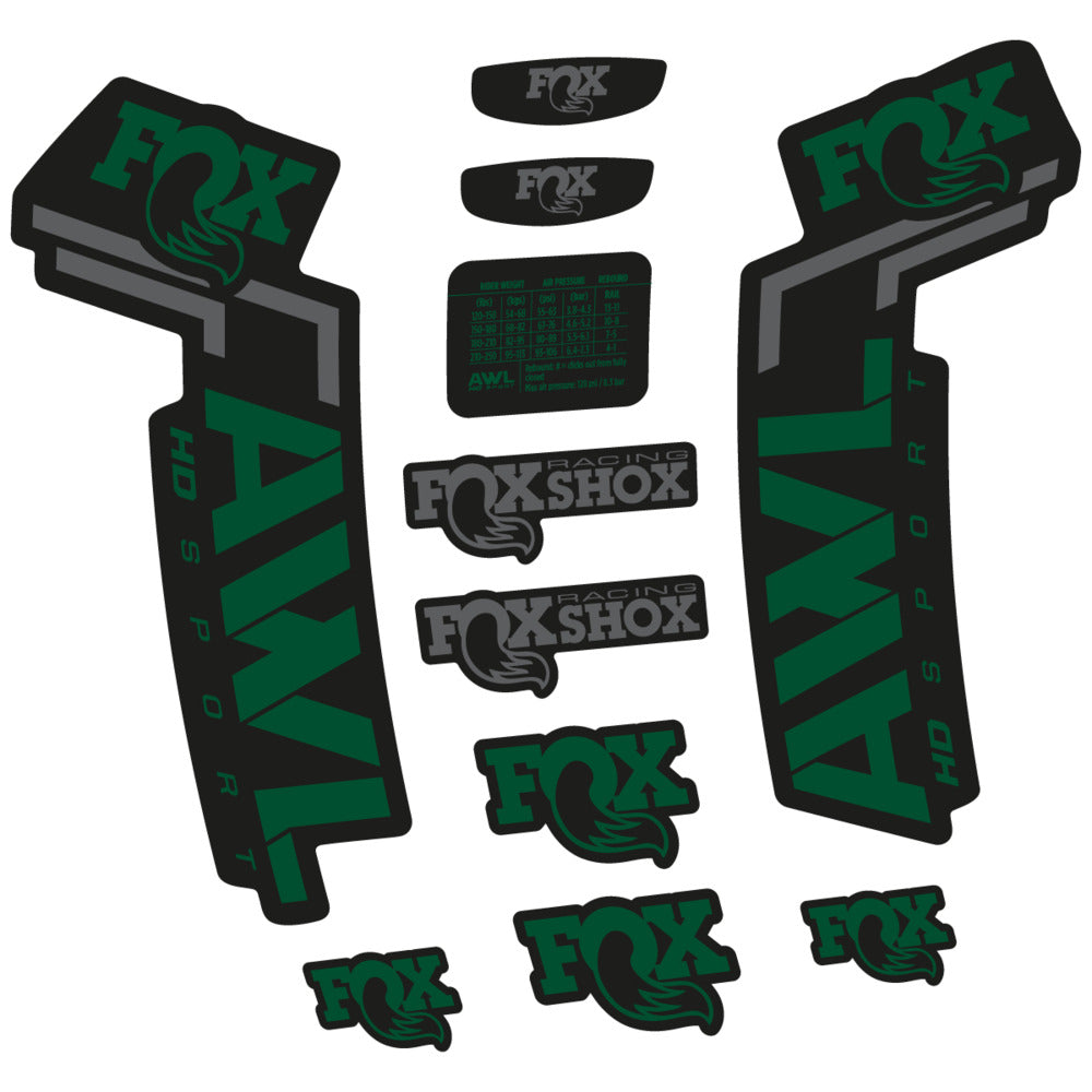 Decal for Fox AWL HD Sport 2025, Fork, bike sticker vinyl