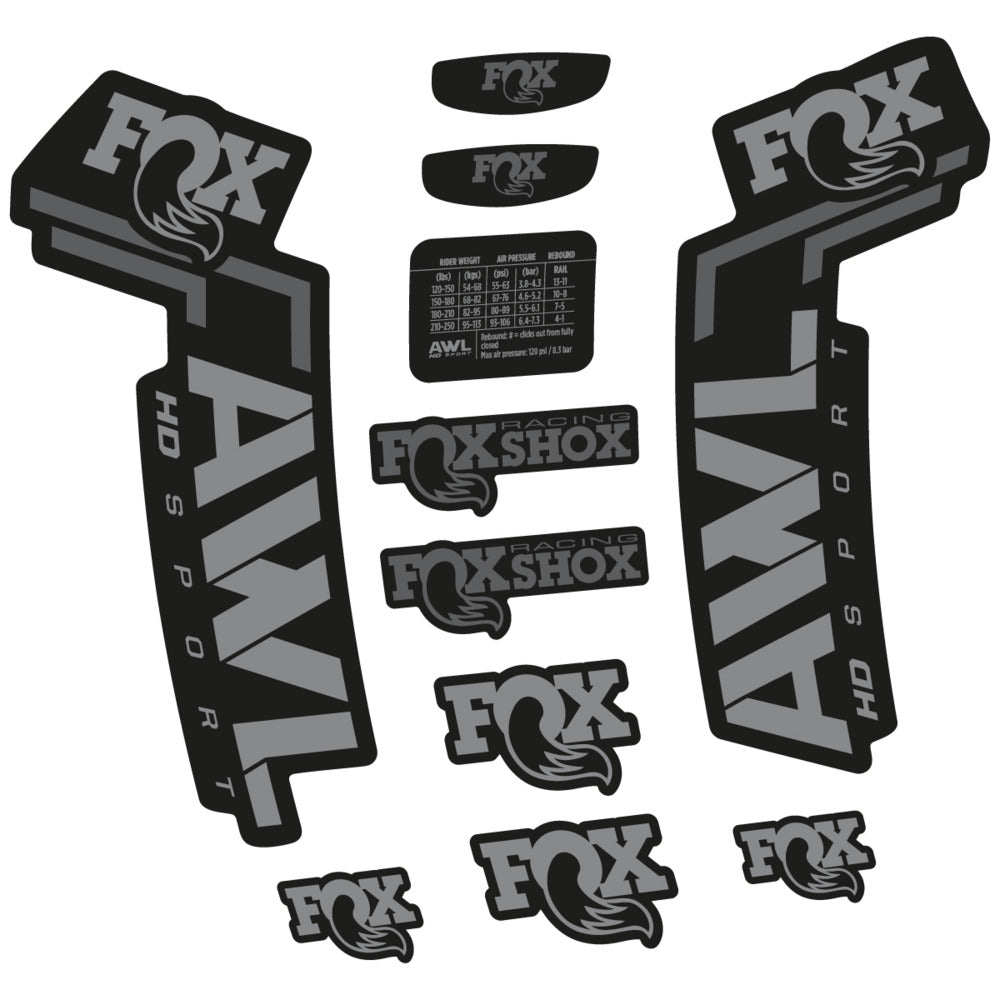 Decal for Fox AWL HD Sport 2025, Fork, bike sticker vinyl