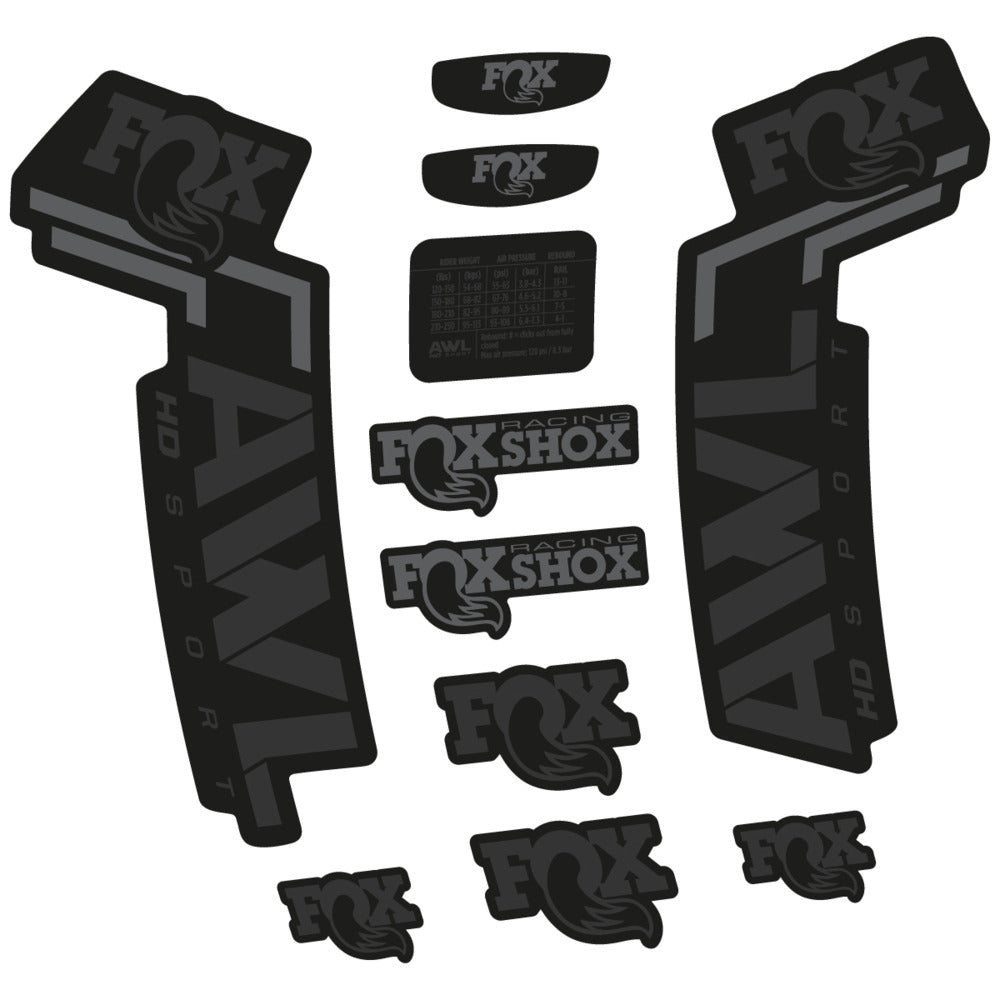 Decal for Fox AWL HD Sport 2025, Fork, bike sticker vinyl