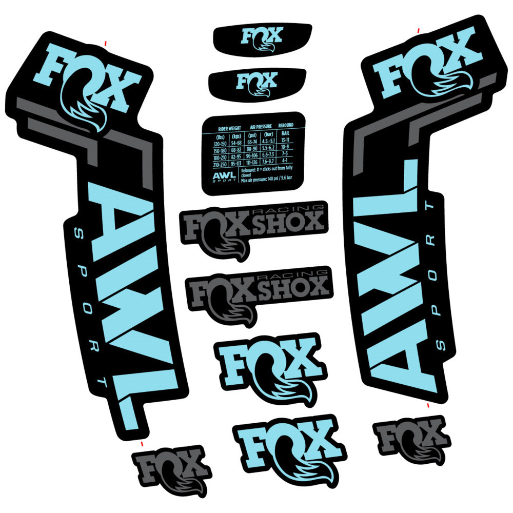 Decal for Fox AWL Sport 2025, Fork, bike sticker vinyl