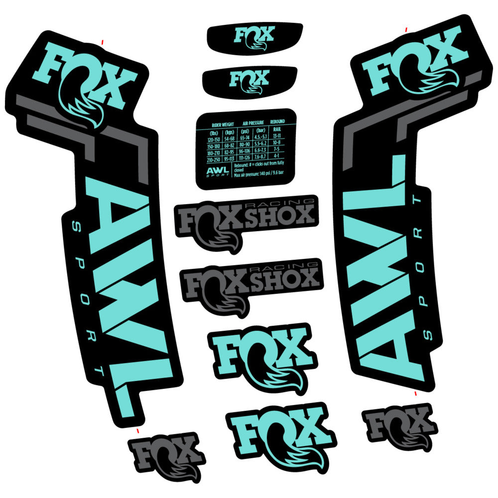 Decal for Fox AWL Sport 2025, Fork, bike sticker vinyl