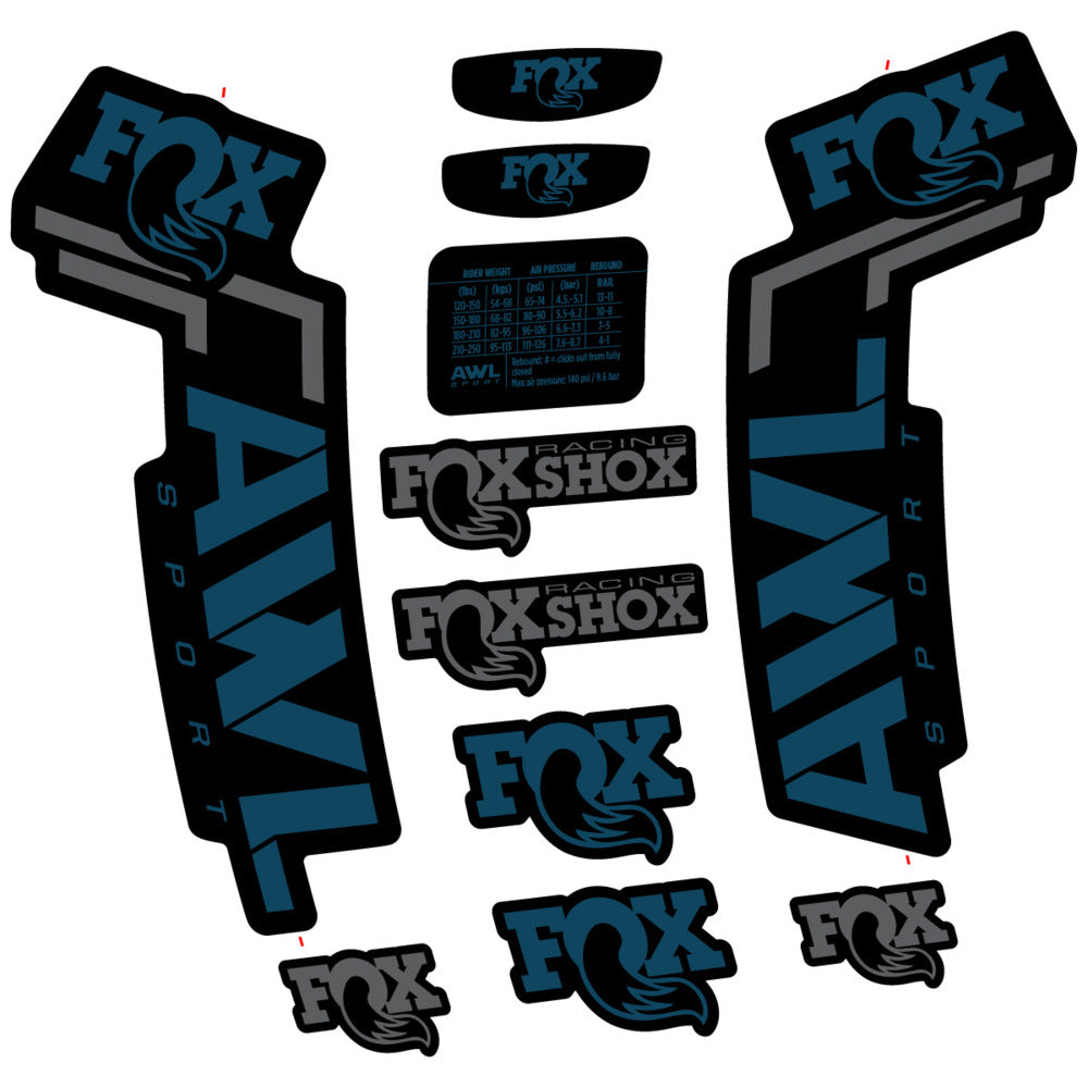 Decal for Fox AWL Sport 2025, Fork, bike sticker vinyl