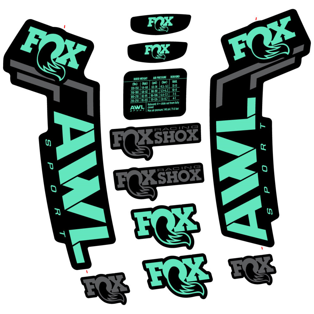 Decal for Fox AWL Sport 2025, Fork, bike sticker vinyl