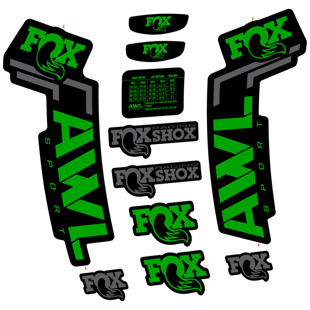 Decal for Fox AWL Sport 2025, Fork, bike sticker vinyl