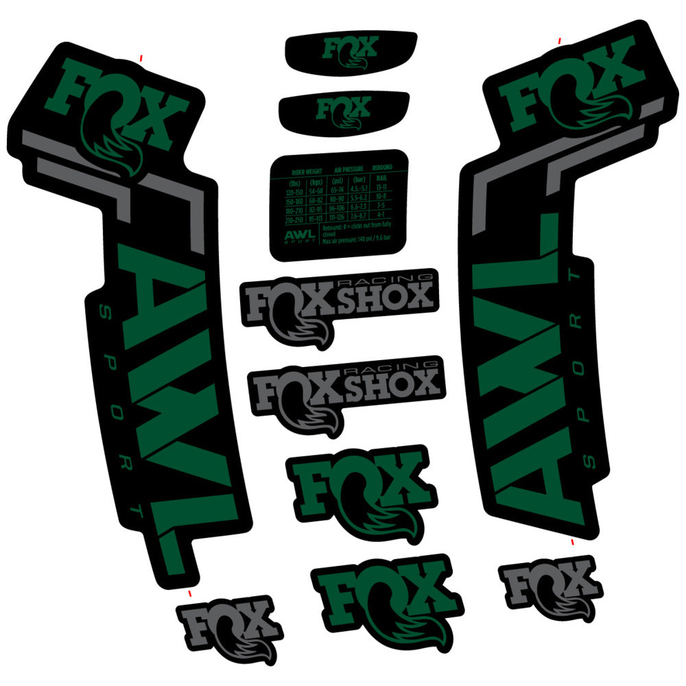 Decal for Fox AWL Sport 2025, Fork, bike sticker vinyl