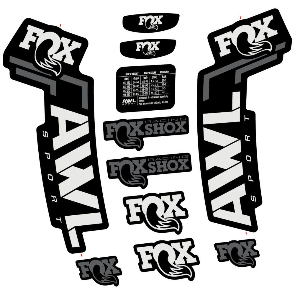 Decal for Fox AWL Sport 2025, Fork, bike sticker vinyl