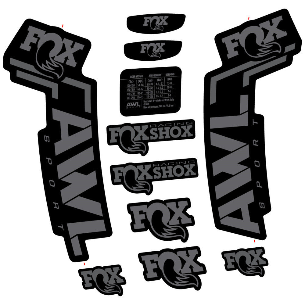 Decal for Fox AWL Sport 2025, Fork, bike sticker vinyl