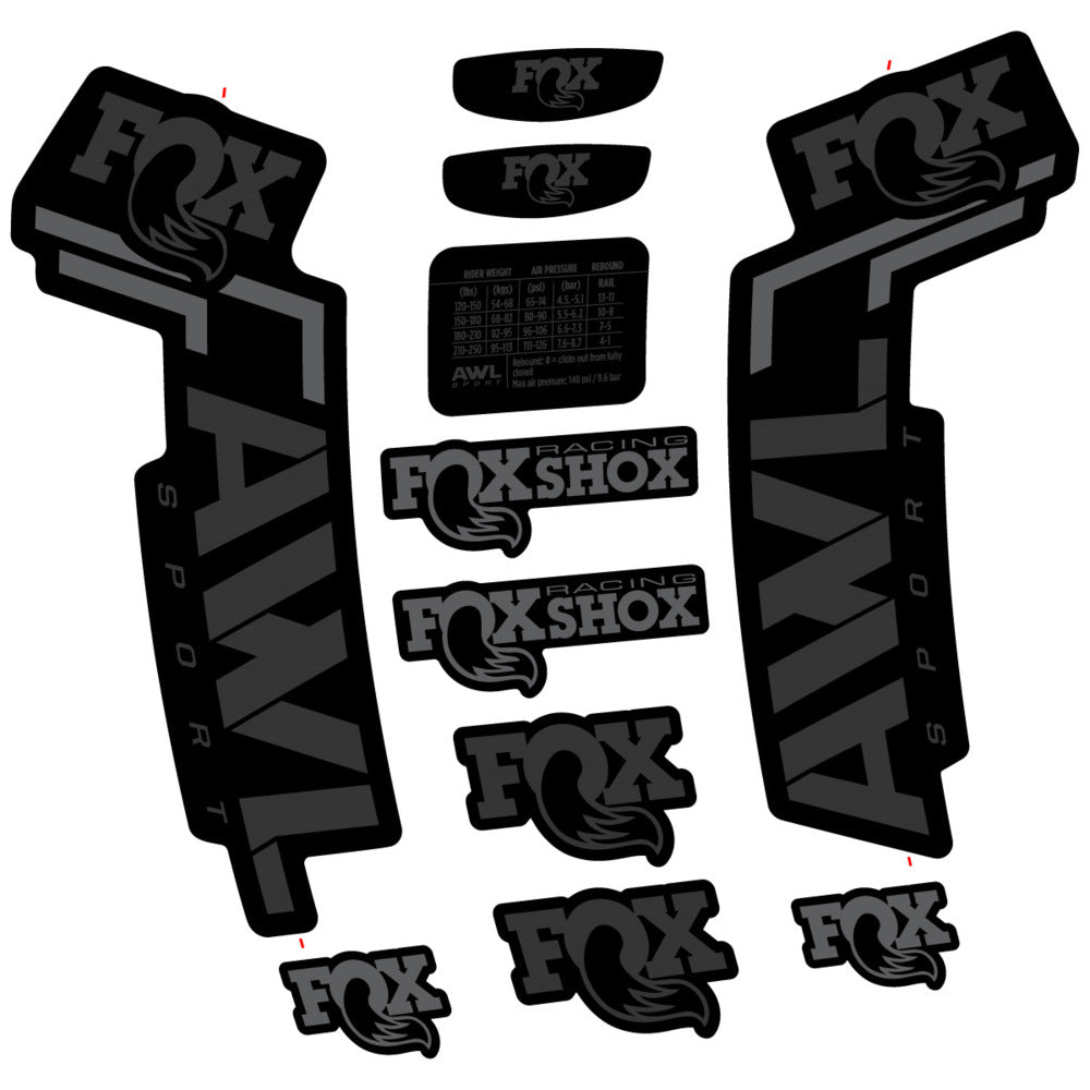 Decal for Fox AWL Sport 2025, Fork, bike sticker vinyl