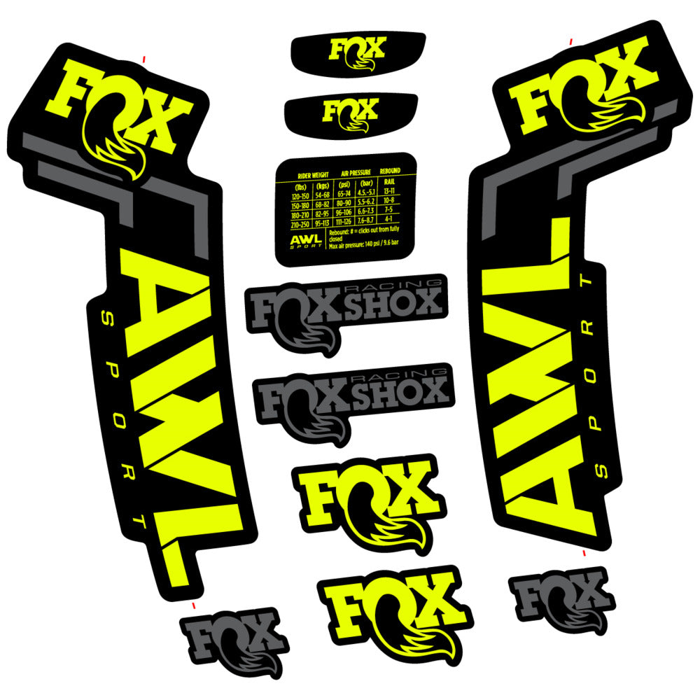 Decal for Fox AWL Sport 2025, Fork, bike sticker vinyl