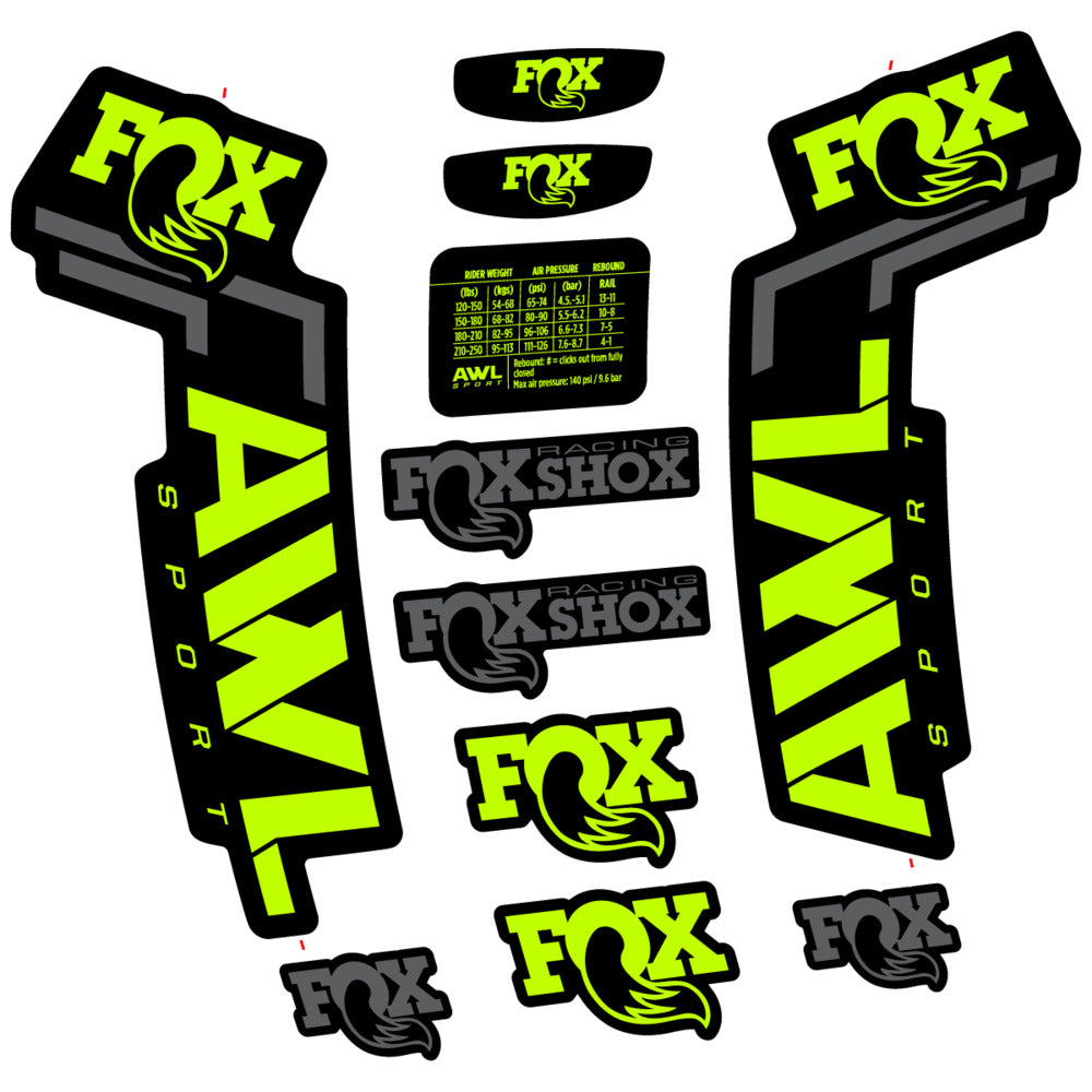 Decal for Fox AWL Sport 2025, Fork, bike sticker vinyl