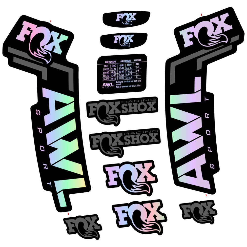 Decal for Fox AWL Sport 2025, Fork, bike sticker vinyl