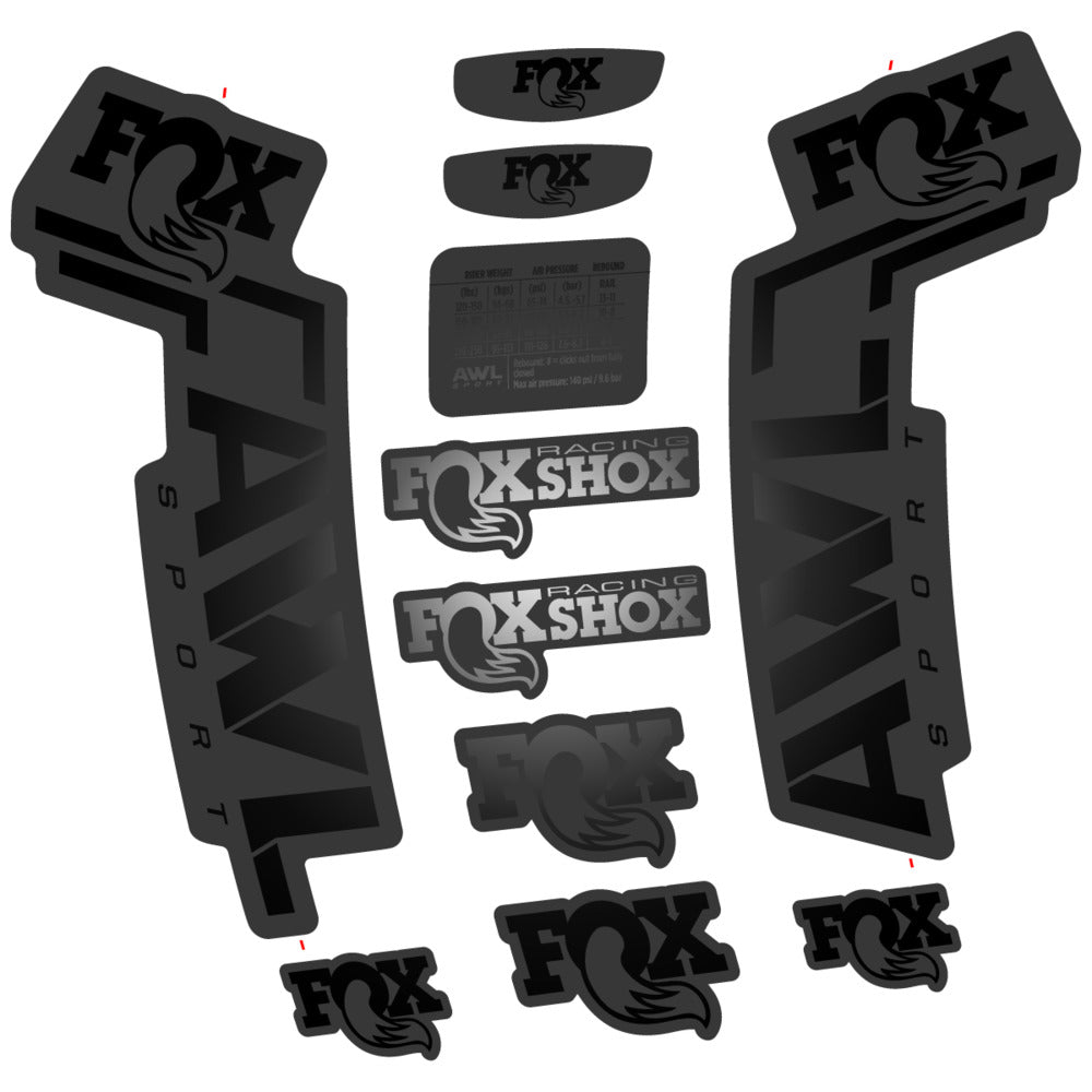 Decal for Fox AWL Sport 2025, Fork, bike sticker vinyl
