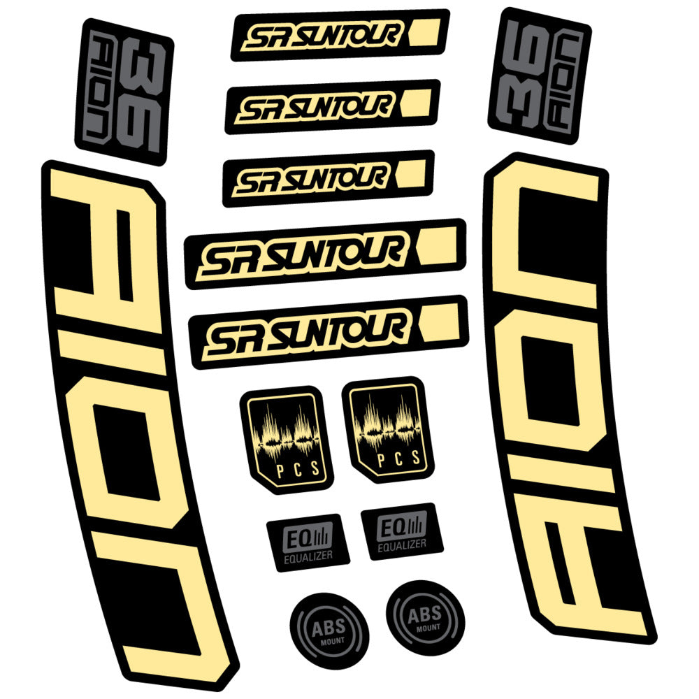 Decal for SR Suntour Aion 36 Boost Grey 2025, Fork, bike sticker vinyl