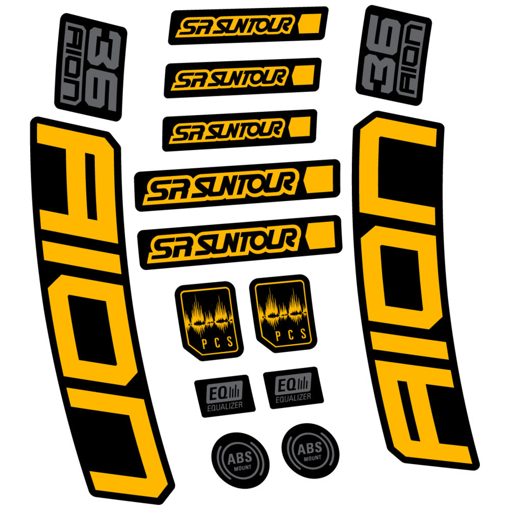 Decal for SR Suntour Aion 36 Boost Grey 2025, Fork, bike sticker vinyl