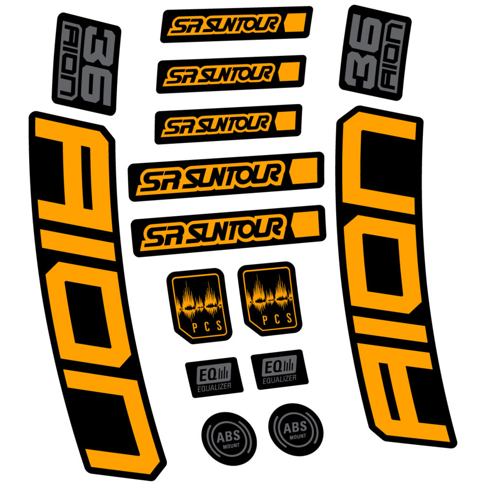 Decal for SR Suntour Aion 36 Boost Grey 2025, Fork, bike sticker vinyl